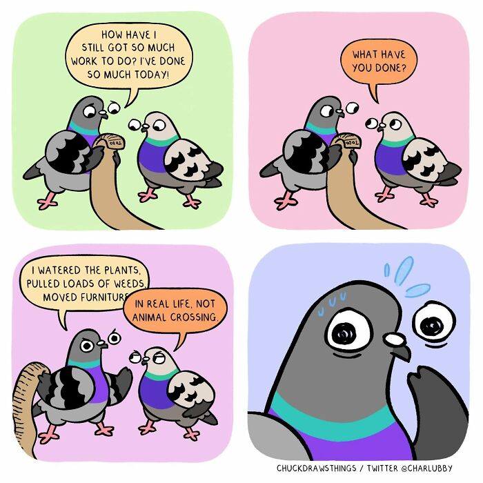 50 New Comics That Perfectly Capture What Anxiety Feels Like, Starring An Unexpected Hero: A Pigeon