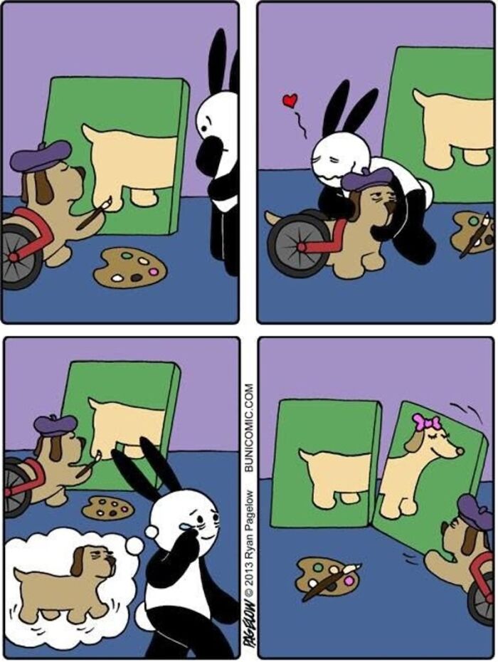 This Grumpy Dog In A Wheelchair Quietly Became One Of The Best Characters In Ryan Pagelow’s Buni Comics (34 Pics)