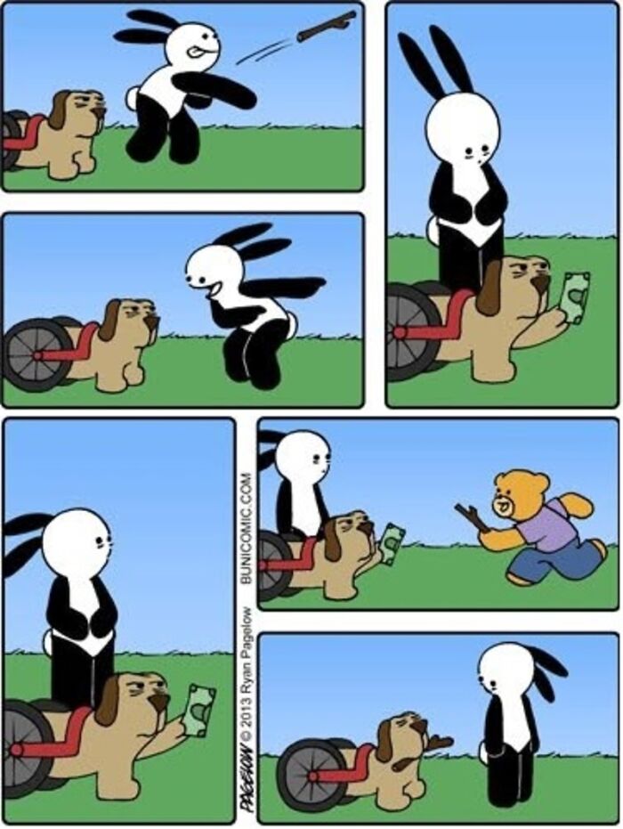 This Grumpy Dog In A Wheelchair Quietly Became One Of The Best Characters In Ryan Pagelow’s Buni Comics (34 Pics)