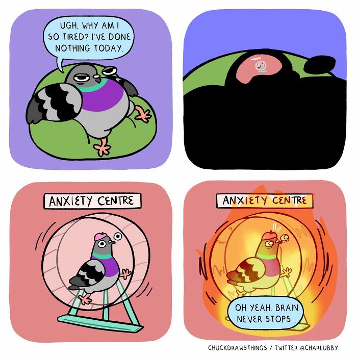 50 New Comics That Perfectly Capture What Anxiety Feels Like, Starring An Unexpected Hero: A Pigeon