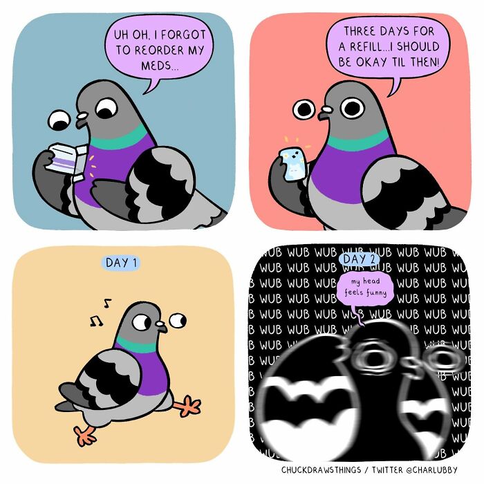 50 New Comics That Perfectly Capture What Anxiety Feels Like, Starring An Unexpected Hero: A Pigeon