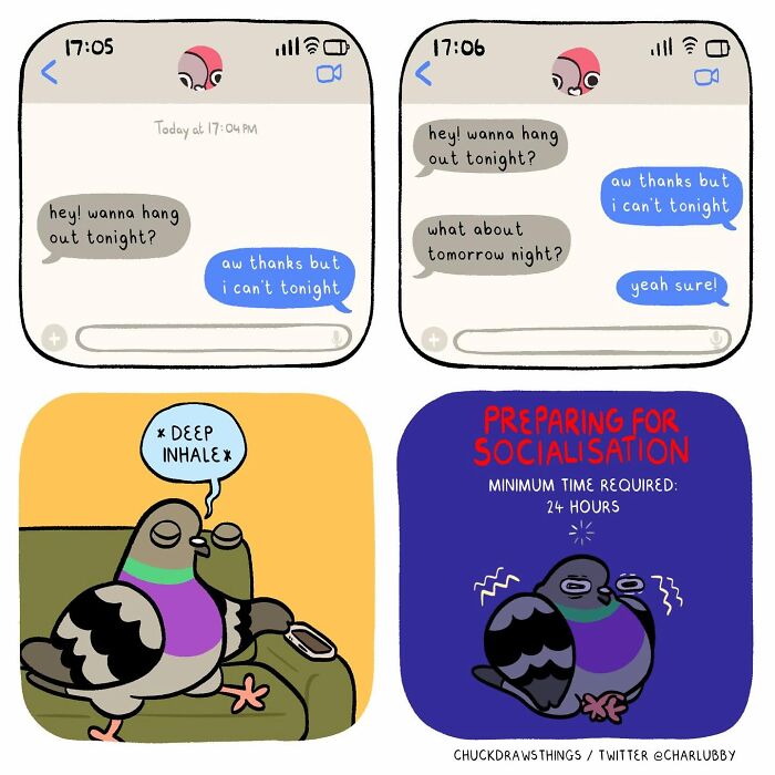 50 New Comics That Perfectly Capture What Anxiety Feels Like, Starring An Unexpected Hero: A Pigeon