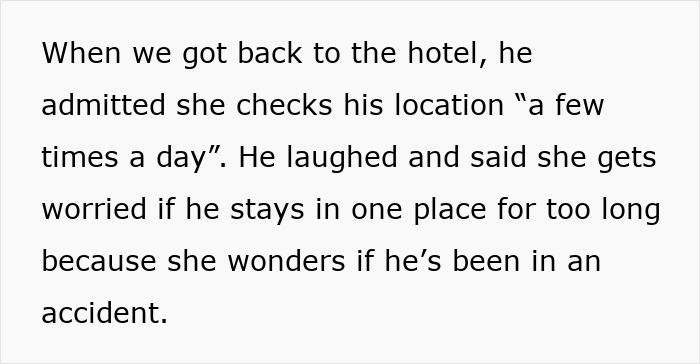 Woman obsessed with tracking her son's location, checks it multiple times daily due to worry.