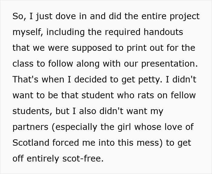 Person Has To Deal With Lazy People During Group Project, Finds The Perfect Way To Make Them Fail Person Has To Deal With Lazy People During Group Project, Finds The Perfect Way To Make Them Fail