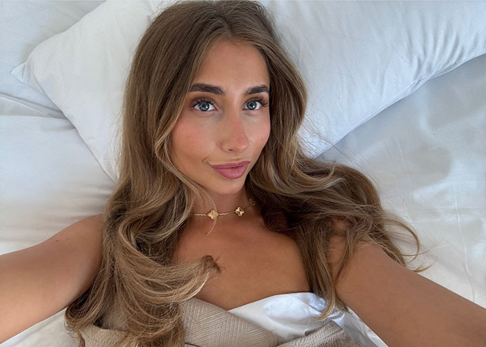 Lily Phillips in bed, looking at the camera. Her boyfriend recently broke his silence on her job. Lily Phillips in bed, looking at the camera. Her boyfriend recently broke his silence on her job.