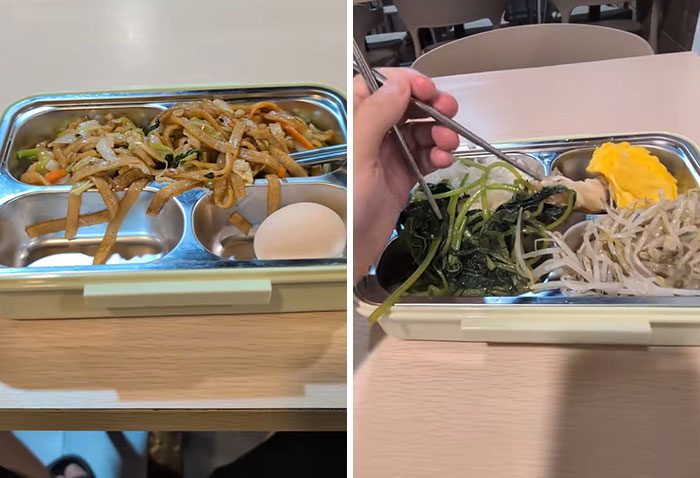 Meal trays from a Chinese fat camp, featuring healthy, portion-controlled food. Meal trays from a Chinese fat camp, featuring healthy, portion-controlled food.