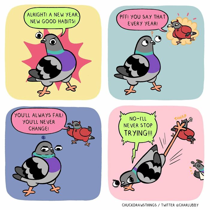 50 New Comics That Perfectly Capture What Anxiety Feels Like, Starring An Unexpected Hero: A Pigeon