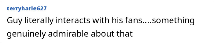A social media comment admiring Haaland for interacting with fans, responding to internet memes.