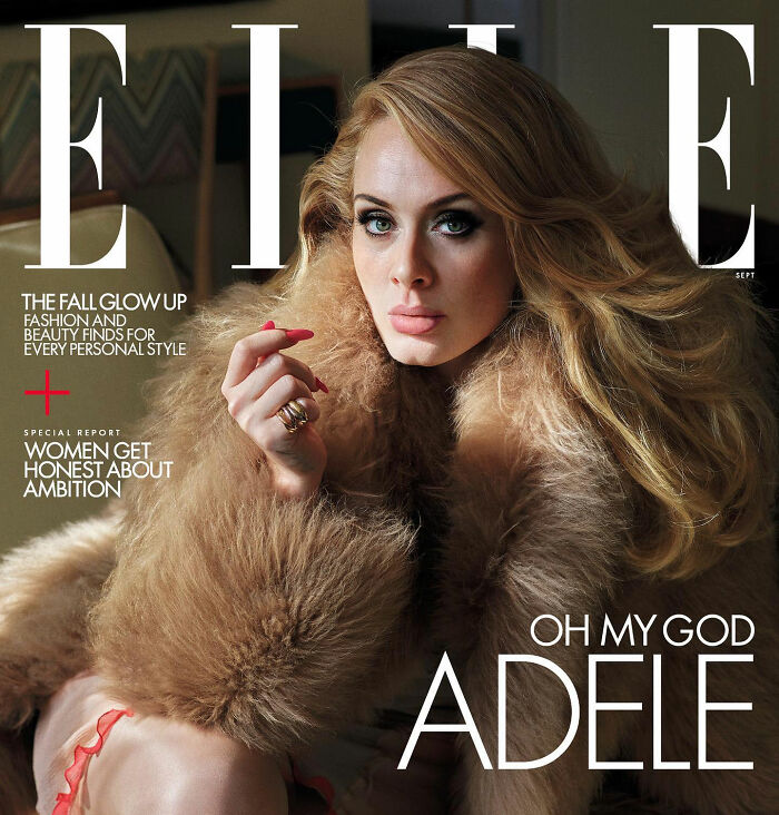 Adele on a magazine cover, contrasting with her recent public outing and viral discussion. Adele on a magazine cover, contrasting with her recent public outing and viral discussion.
