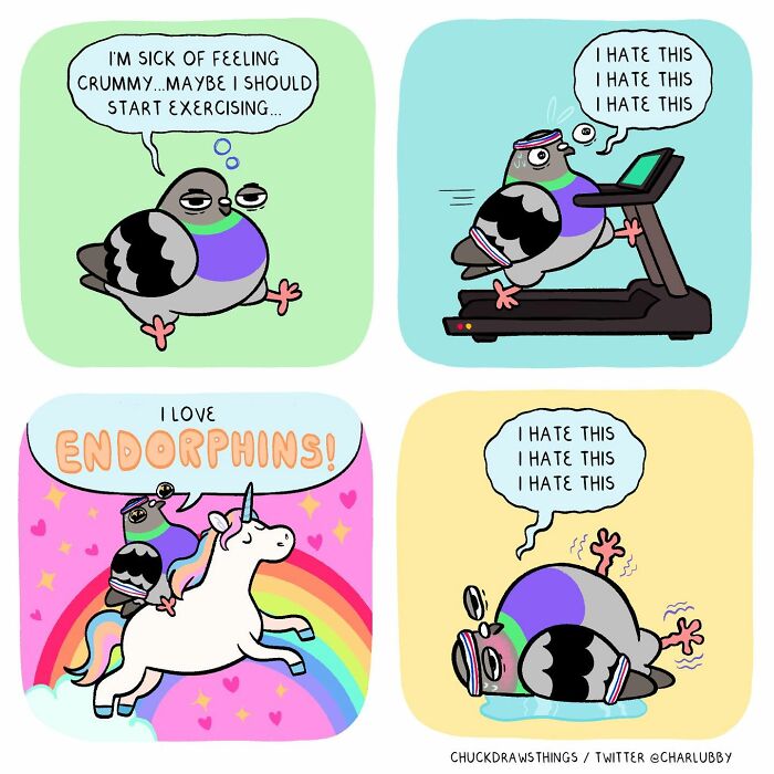 50 New Comics That Perfectly Capture What Anxiety Feels Like, Starring An Unexpected Hero: A Pigeon