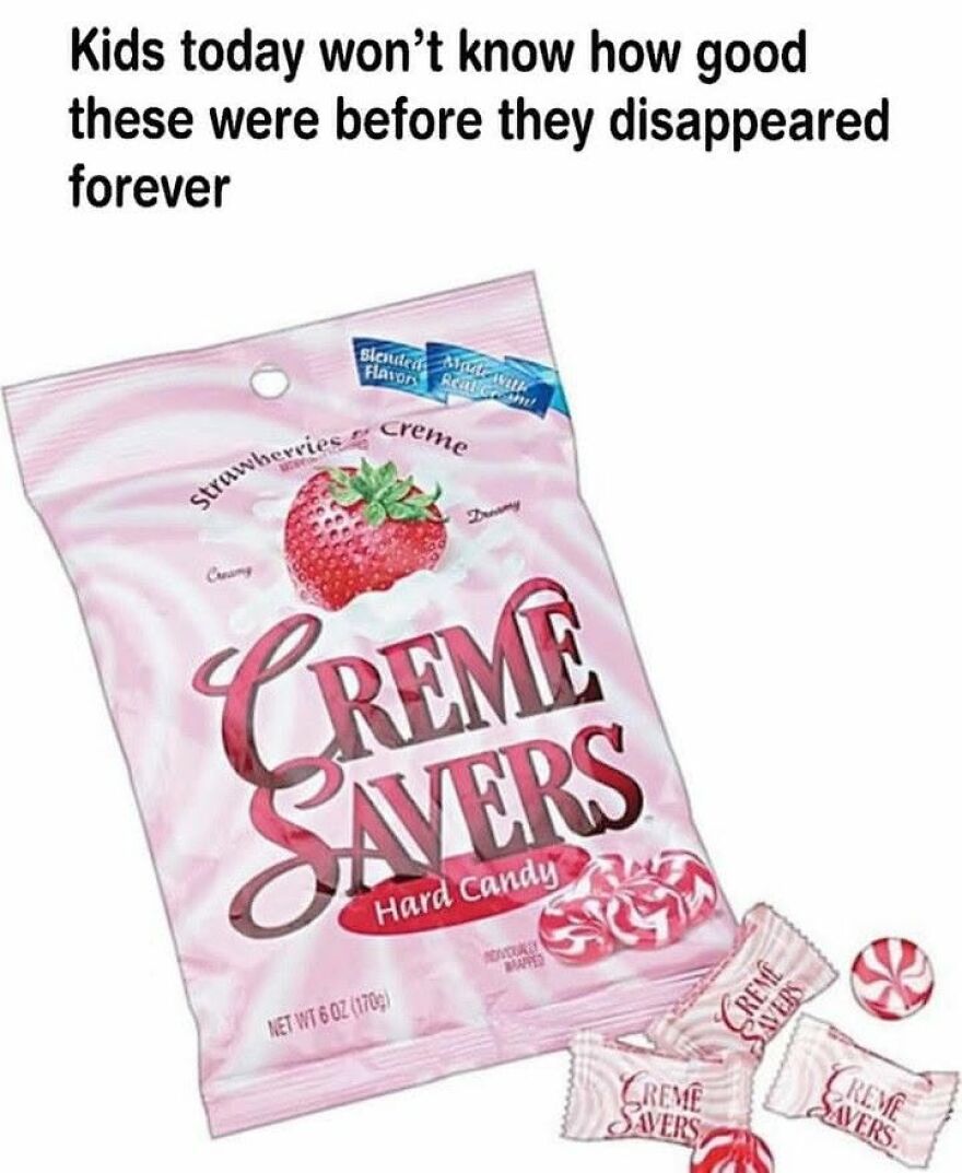 Creme Savers hard candy, a sweet treat many 90s babies remember well.