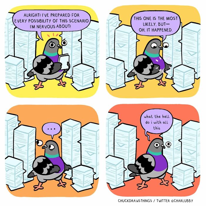 50 New Comics That Perfectly Capture What Anxiety Feels Like, Starring An Unexpected Hero: A Pigeon