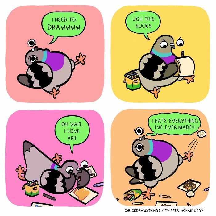 50 New Comics That Perfectly Capture What Anxiety Feels Like, Starring An Unexpected Hero: A Pigeon