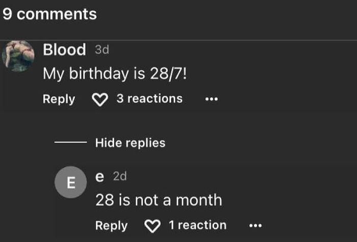 A screenshot showing a confused American user mistaking a date for a month, highlighting US confusion.