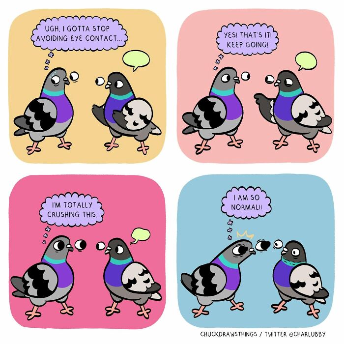 50 New Comics That Perfectly Capture What Anxiety Feels Like, Starring An Unexpected Hero: A Pigeon