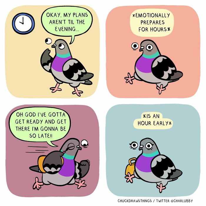 50 New Comics That Perfectly Capture What Anxiety Feels Like, Starring An Unexpected Hero: A Pigeon