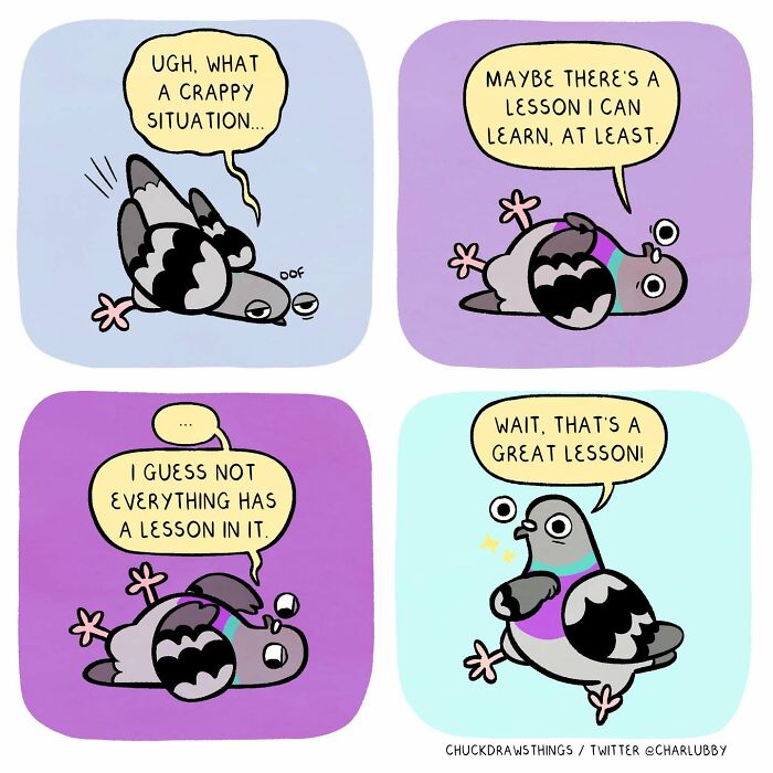 50 New Comics That Perfectly Capture What Anxiety Feels Like, Starring An Unexpected Hero: A Pigeon