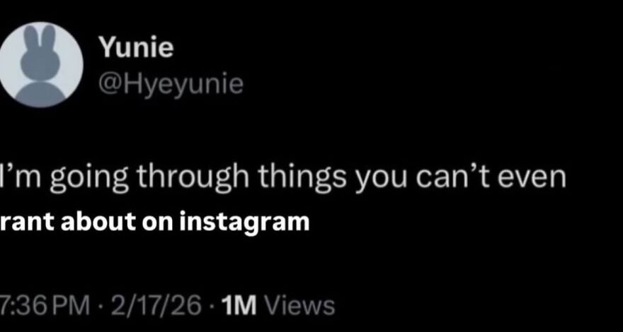 A hilariously unhinged screenshot of a tweet about things you cant rant about on Instagram.
