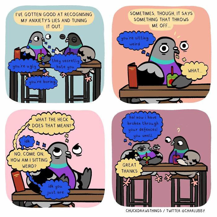 50 New Comics That Perfectly Capture What Anxiety Feels Like, Starring An Unexpected Hero: A Pigeon