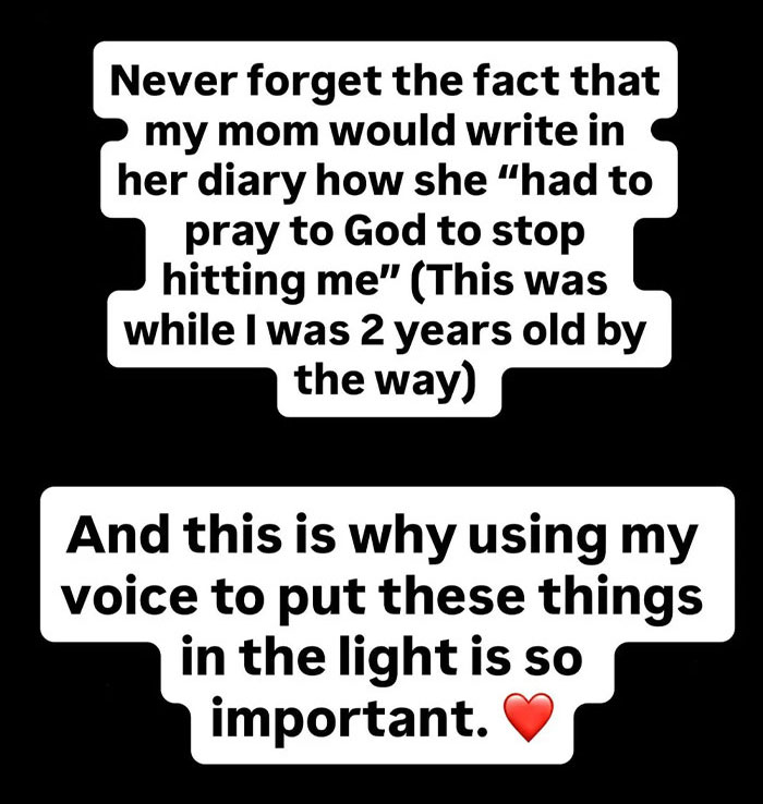 Text post about Kate Gosselin's diary entry and Collin Gosselin's horrifying childhood claims, highlighting his voice. Text post about Kate Gosselin's diary entry and Collin Gosselin's horrifying childhood claims, highlighting his voice.