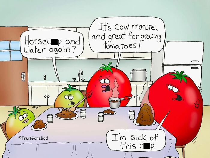 40 New “Fruit Gone Bad” Comics That Turn Everyday Produce Into Hilarious Comedy Gold