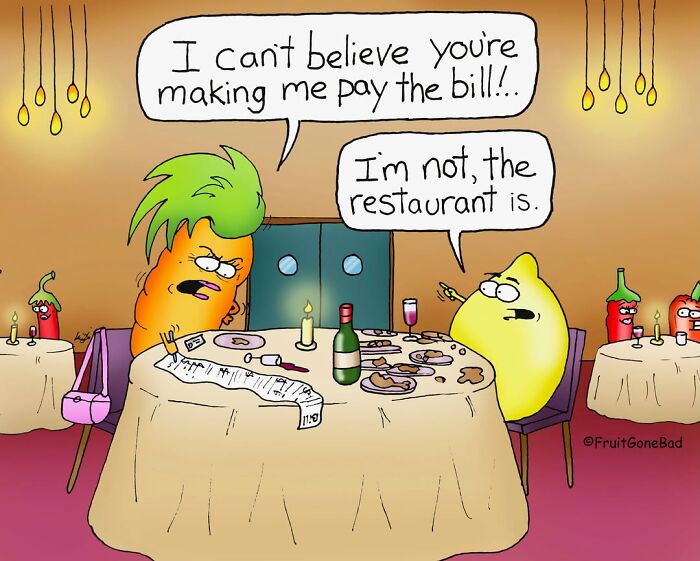 40 New “Fruit Gone Bad” Comics That Turn Everyday Produce Into Hilarious Comedy Gold