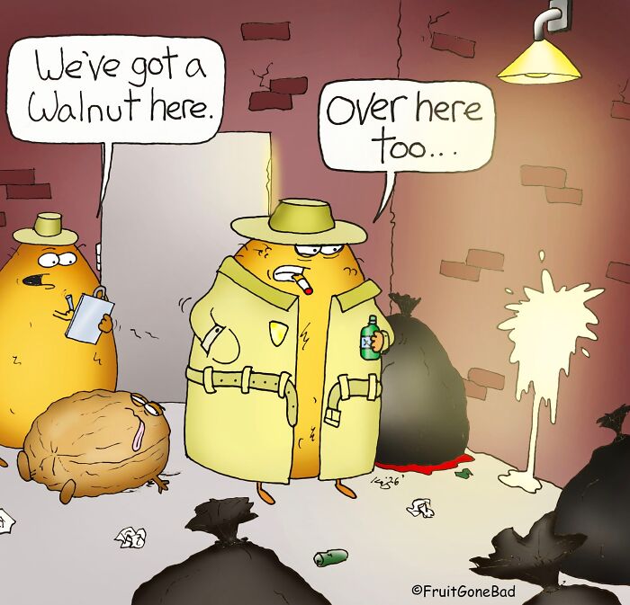 40 New “Fruit Gone Bad” Comics That Turn Everyday Produce Into Hilarious Comedy Gold