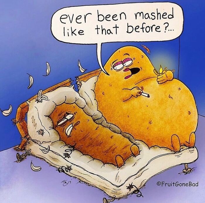 40 New “Fruit Gone Bad” Comics That Turn Everyday Produce Into Hilarious Comedy Gold