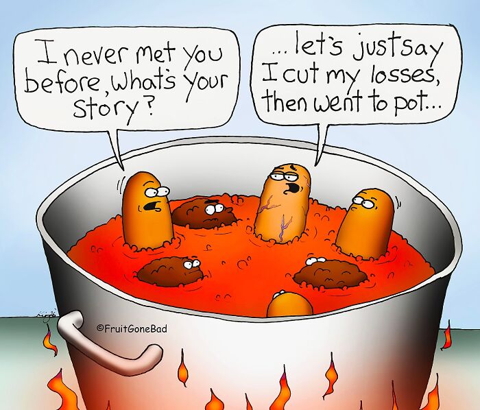 40 New “Fruit Gone Bad” Comics That Turn Everyday Produce Into Hilarious Comedy Gold