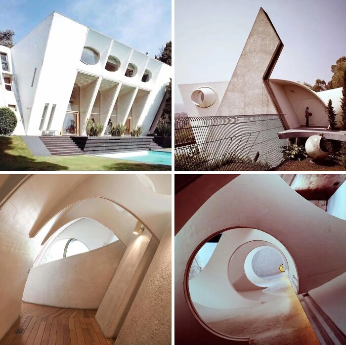 Remarkable Designs featuring an iconic white house exterior and abstract interior spaces.