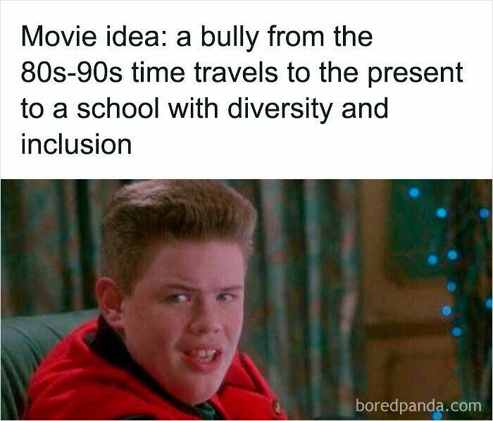Meme of a bully from the 80s-90s, showcasing humor from superior decades.