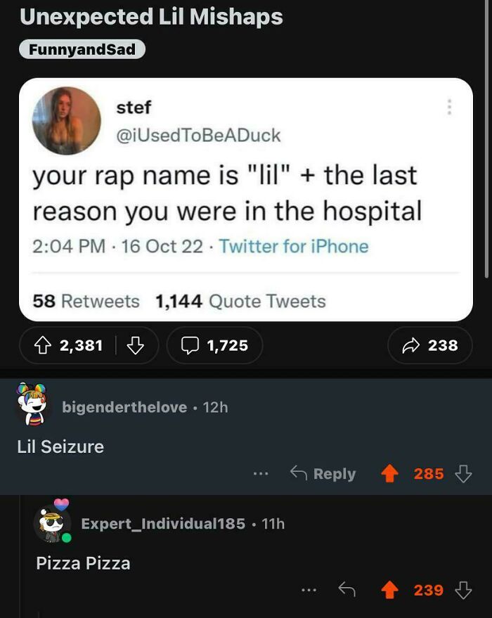 Funny comments section about a rap name, showing amusing examples of checking the comments section.