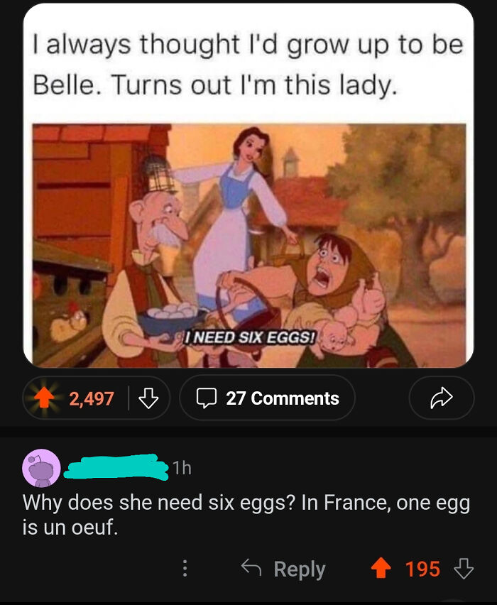 Savage comments section on a Beauty and the Beast meme, highlighting funny examples from checking the comments section.