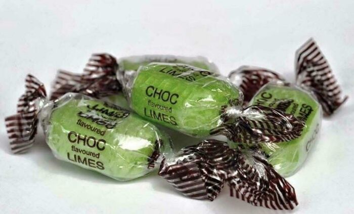 Choc Limes candy, a sweet good memory of life in the 80s.