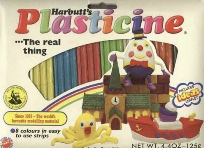Harbutt's Plasticine, a classic modelling material, brings back good memories of life in the '80s.