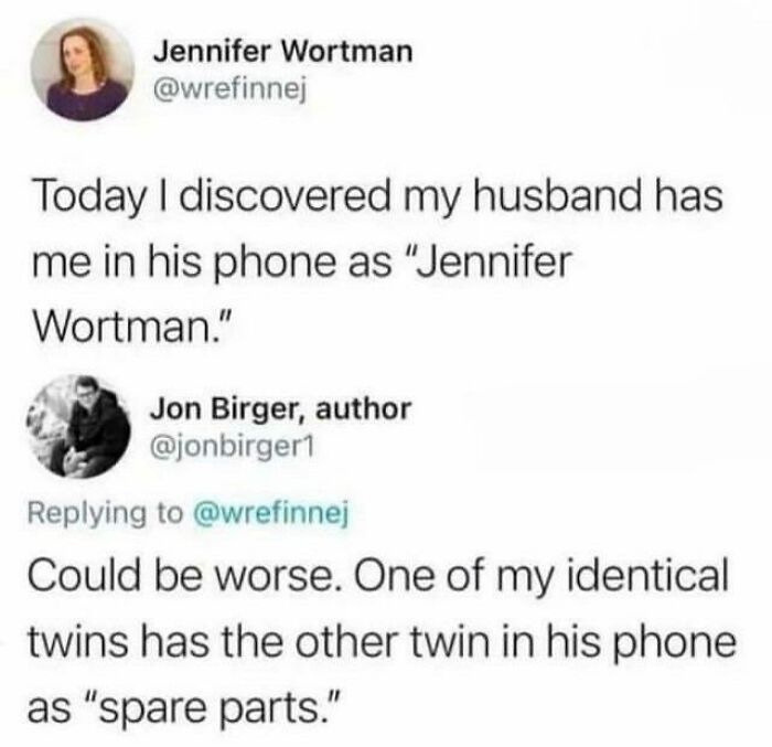 A savage example from the comments section on how a husband named his wife. This is a savage example.
