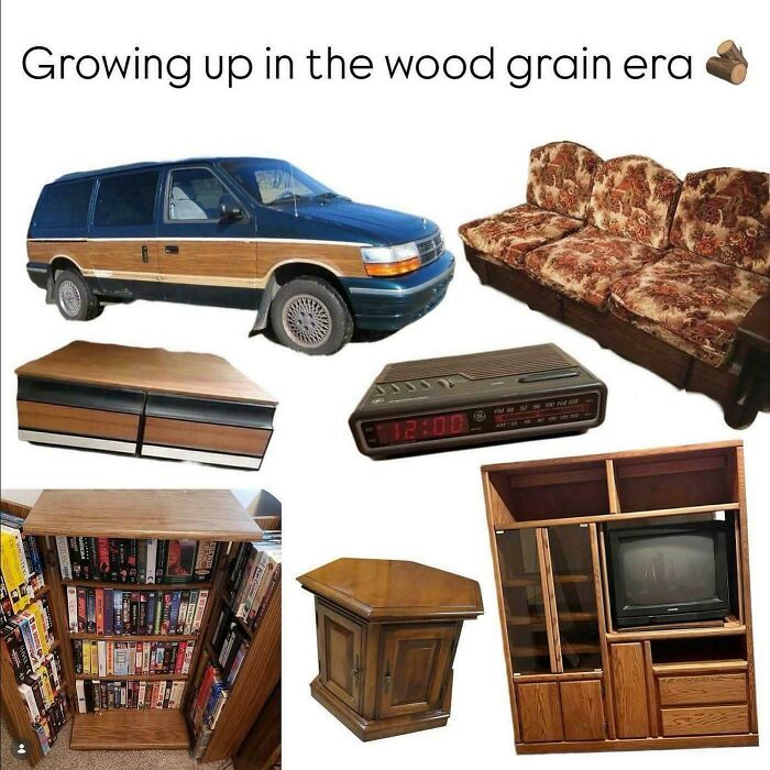 Anyone Else Grew Up With Wood Grain Panel, Tables And Etc?