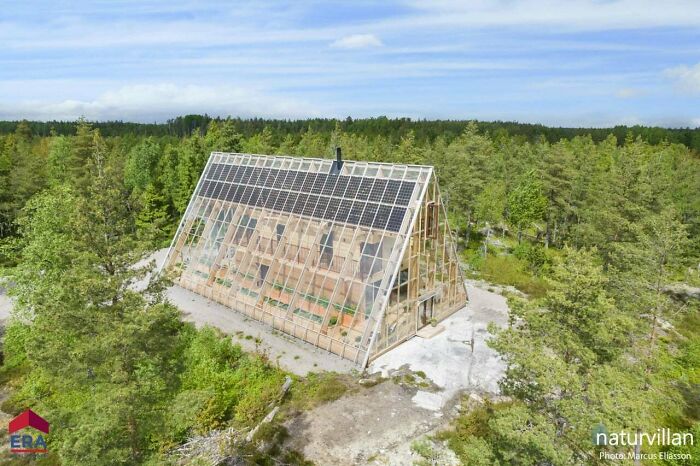 A Greenhouse With A House Growing Inside!
