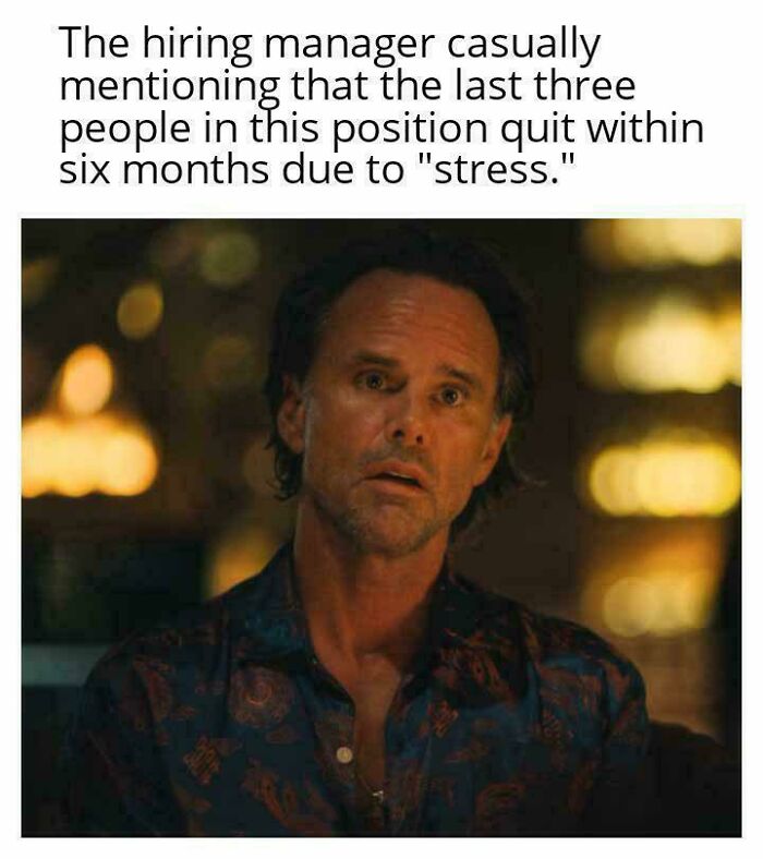 A man looks confused and worried, reflecting common feelings about work and recruiting hell.