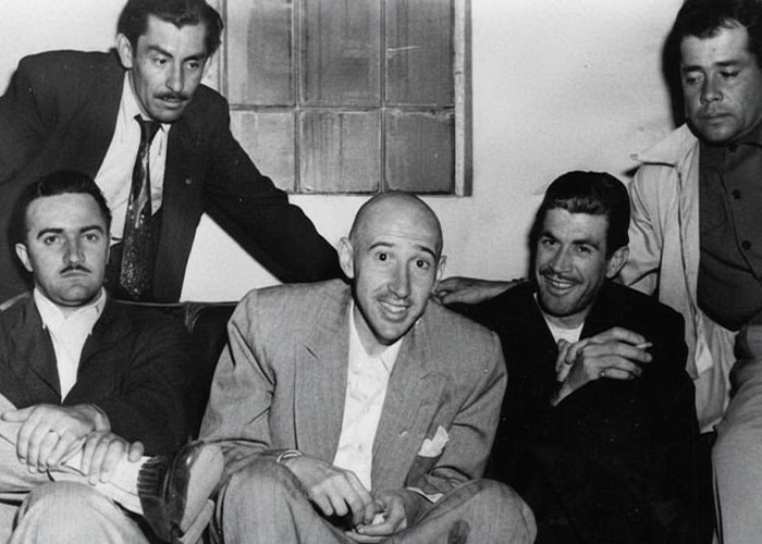 Group of men, possibly involved in the petty street fight or the chilling chain of events that followed. Group of men, possibly involved in the petty street fight or the chilling chain of events that followed.