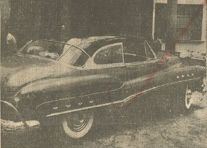 Classic car from a chilling chain of events, resembling the vehicle from the street fight incident. Classic car from a chilling chain of events, resembling the vehicle from the street fight incident.