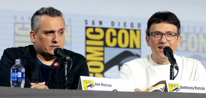 Joe Russo and Anthony Russo at Comic-Con, discussing their successful career highlights in film.