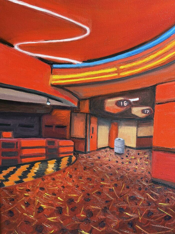“Movie Night” An Oil Painting [oc]