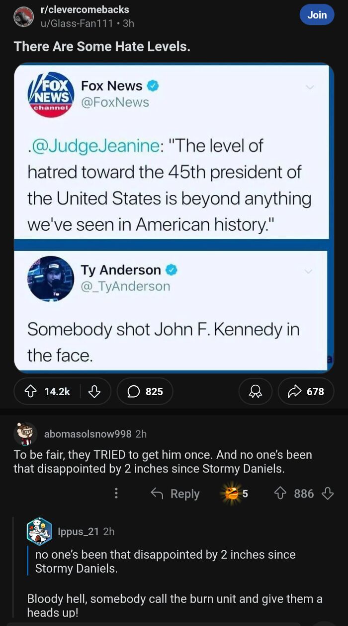 Funny and savage examples in the comments section regarding a political tweet, emphasizing the importance of checking the comments section.