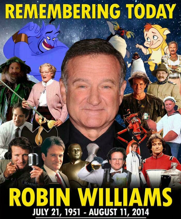 Today Would’ve Been Robin Williams’ 75th Birthday. We Miss You.🕊️