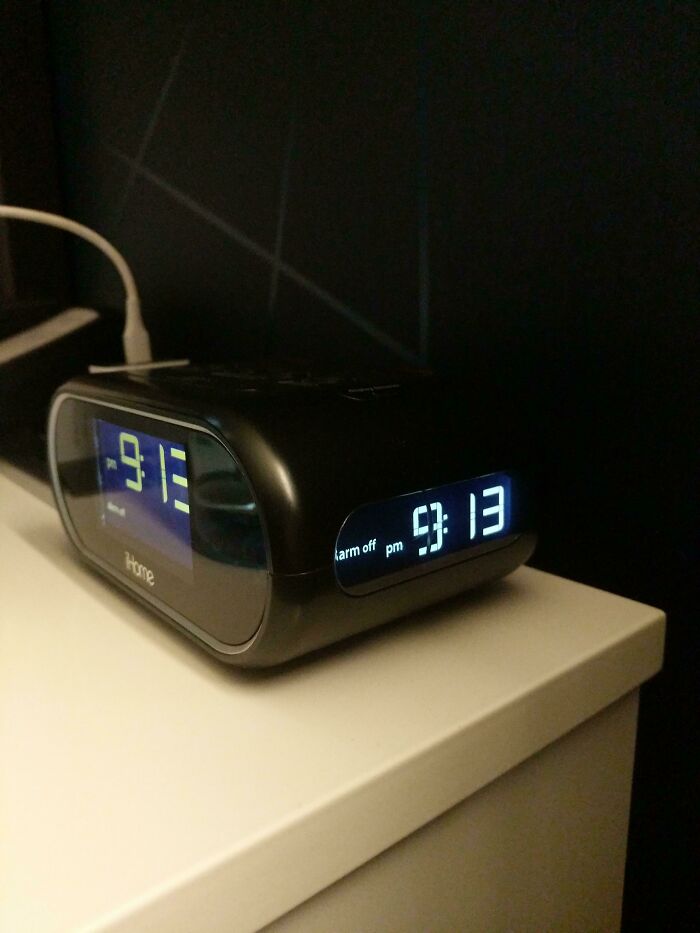 An alarm clock brilliantly designed with time projected on the wall, making ordinary things enjoyable.