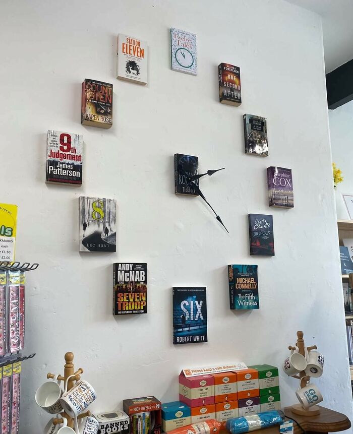 Brilliantly transformed ordinary books into a wall clock, showing creative design.
