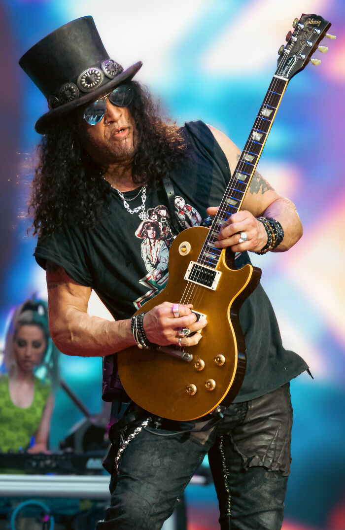 English-American Guitarist, Songwriter, and Producer Slash, 61