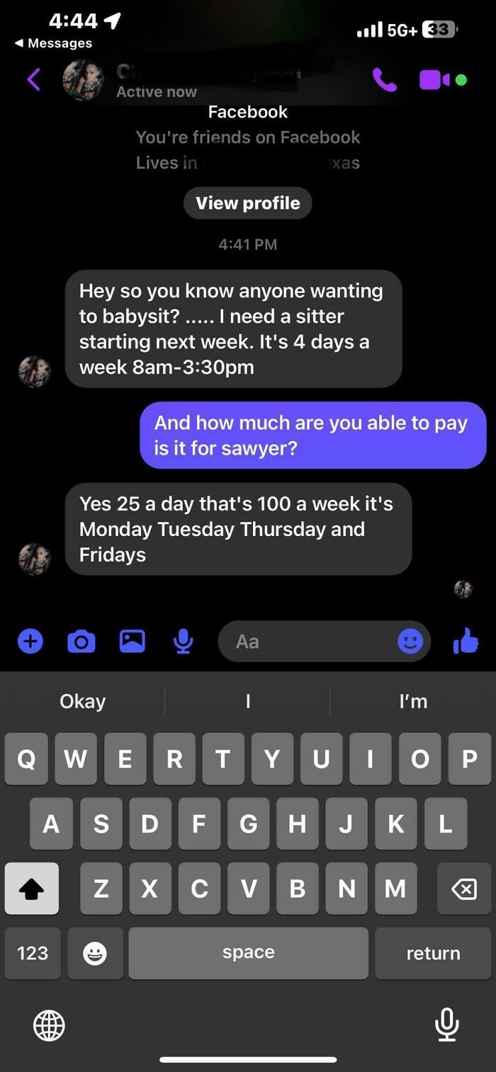 Delusional parents offering $25 a day for babysitting, highlighting how little they value childcare services.