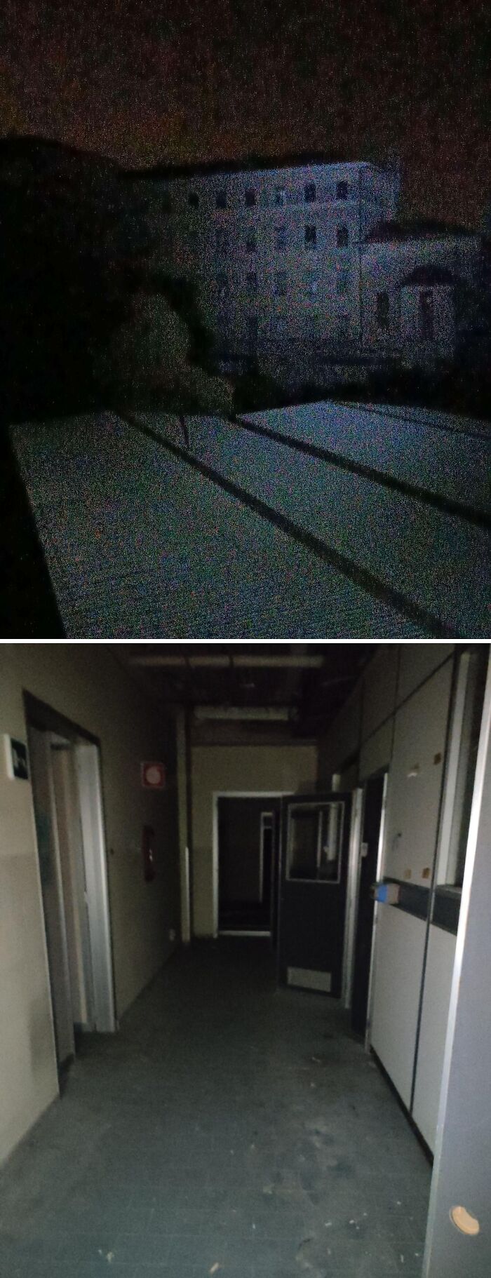 Urban explorers found a dark, abandoned building and a long, empty hallway, an unexpected discovery.